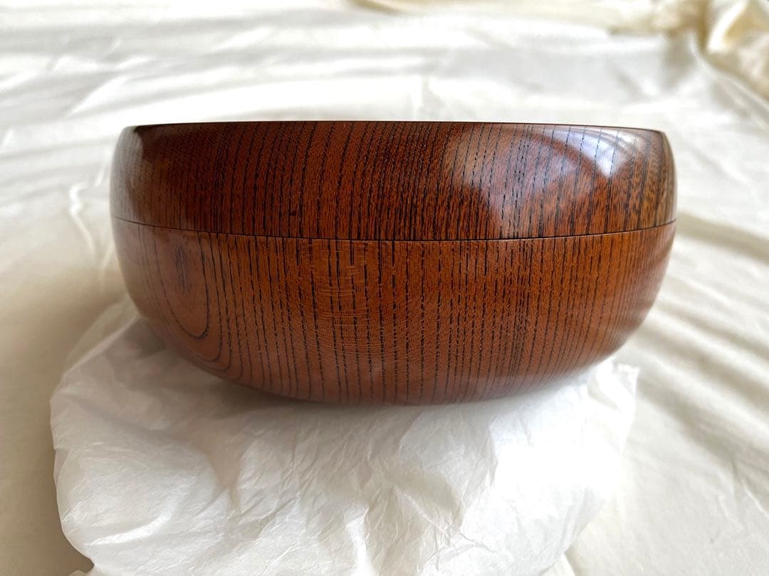 漆器　欅造食籠　川北浩彦　菓子箱