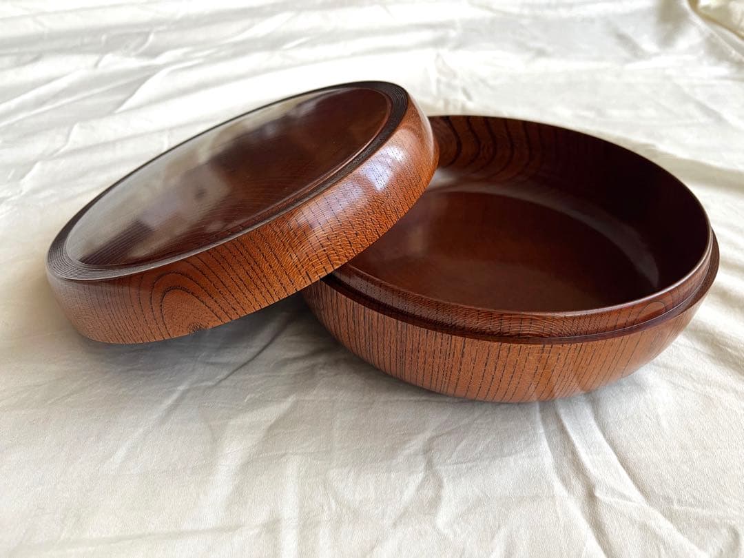 漆器　欅造食籠　川北浩彦　菓子箱