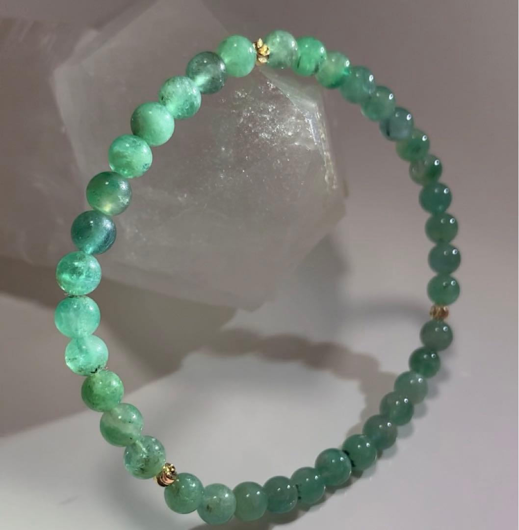 鮮やか発色❣️ 《高品質》エメラルド　ブレスレット