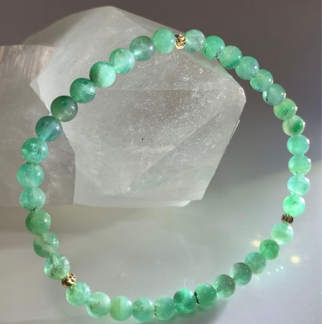 鮮やか発色❣️ 《高品質》エメラルド　ブレスレット