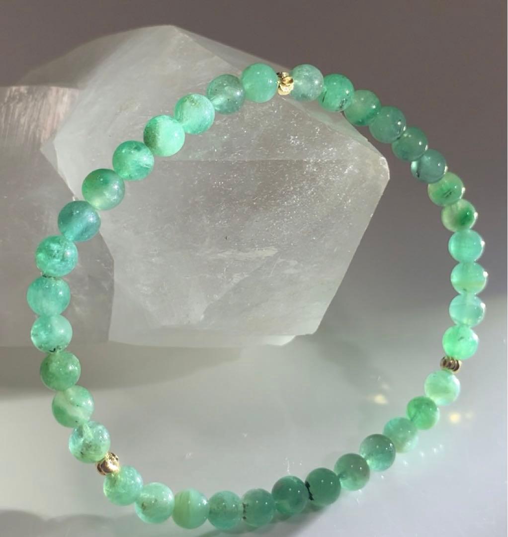 鮮やか発色❣️ 《高品質》エメラルド　ブレスレット