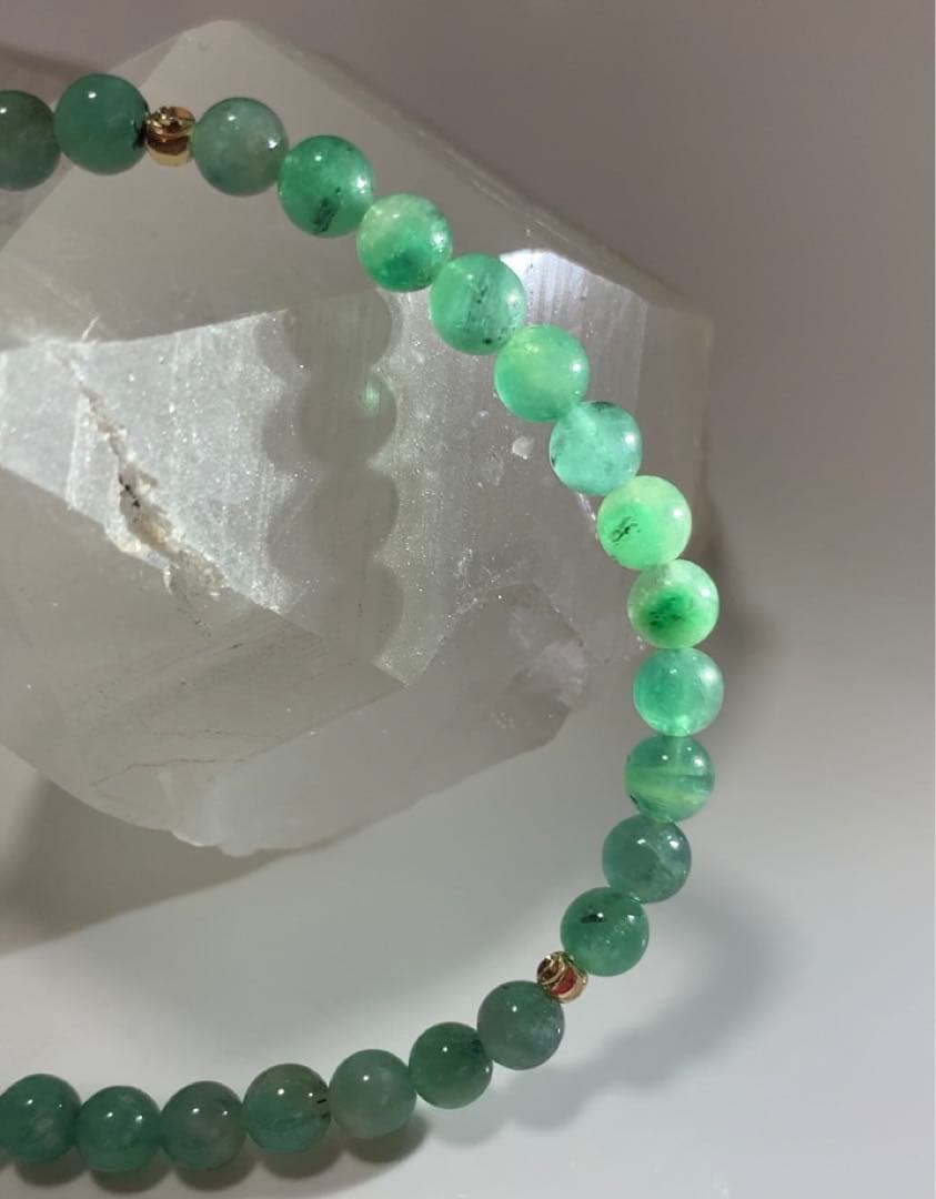 鮮やか発色❣️ 《高品質》エメラルド　ブレスレット