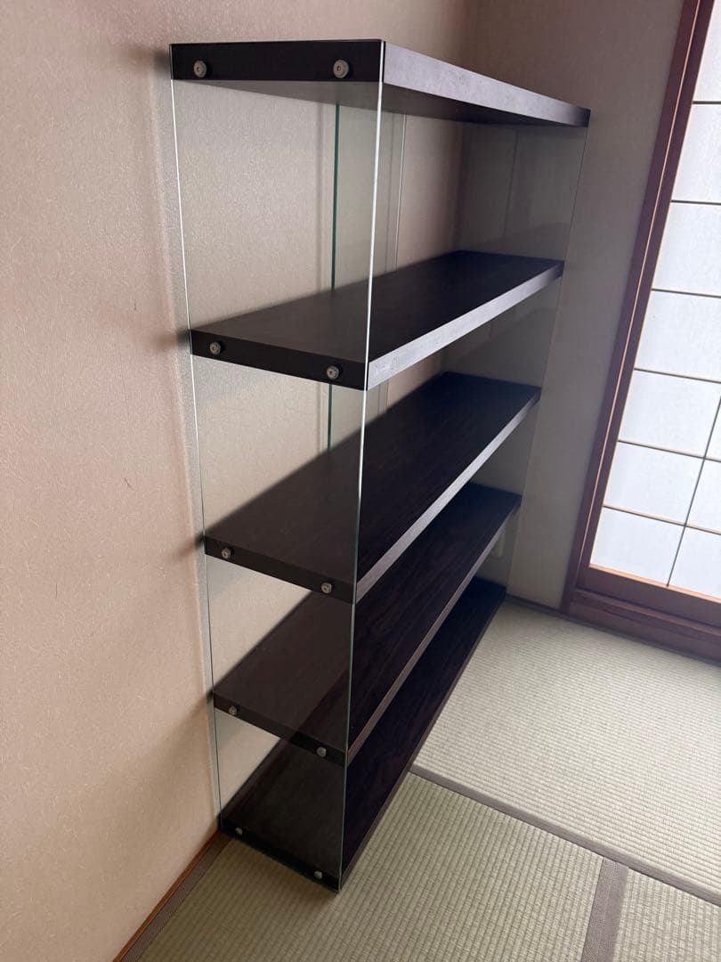 4段チェスト　ガラス