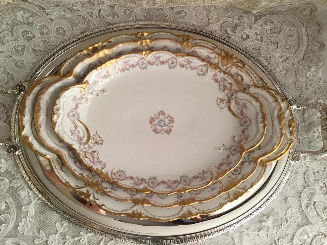 ☆☆☆レア リモージュ ハヴィランド #330 オーバルプラッター LL