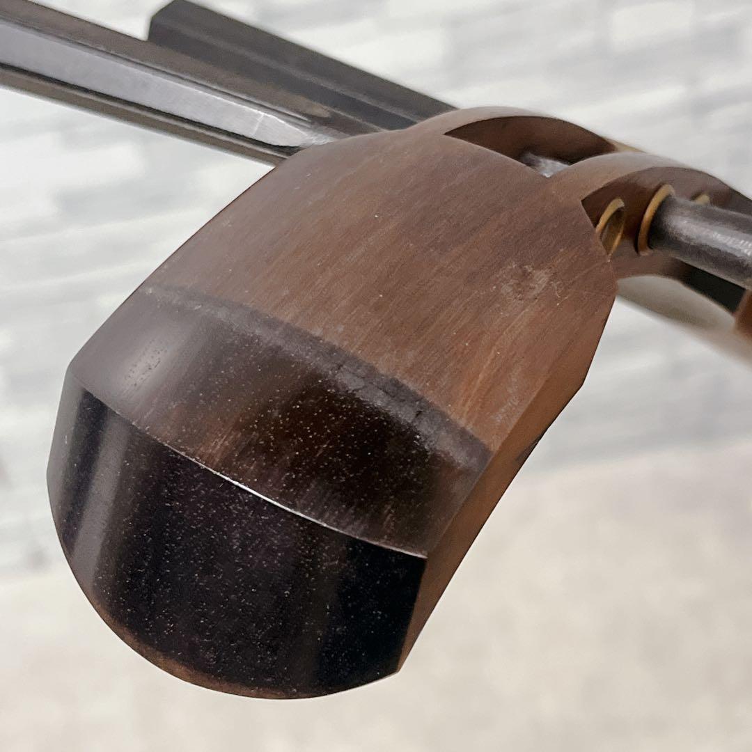 長唄 三味線 細棹 2.6cm 両面 犬皮 三味線立て スタンド付属 和楽器