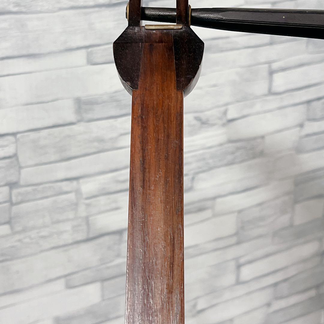 長唄 三味線 細棹 2.6cm 両面 犬皮 三味線立て スタンド付属 和楽器