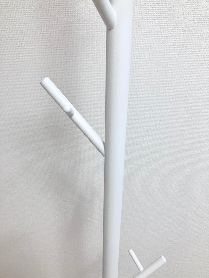 Francfranc カナリー コートハンガー ホワイト ポールハンガー - メルカリ