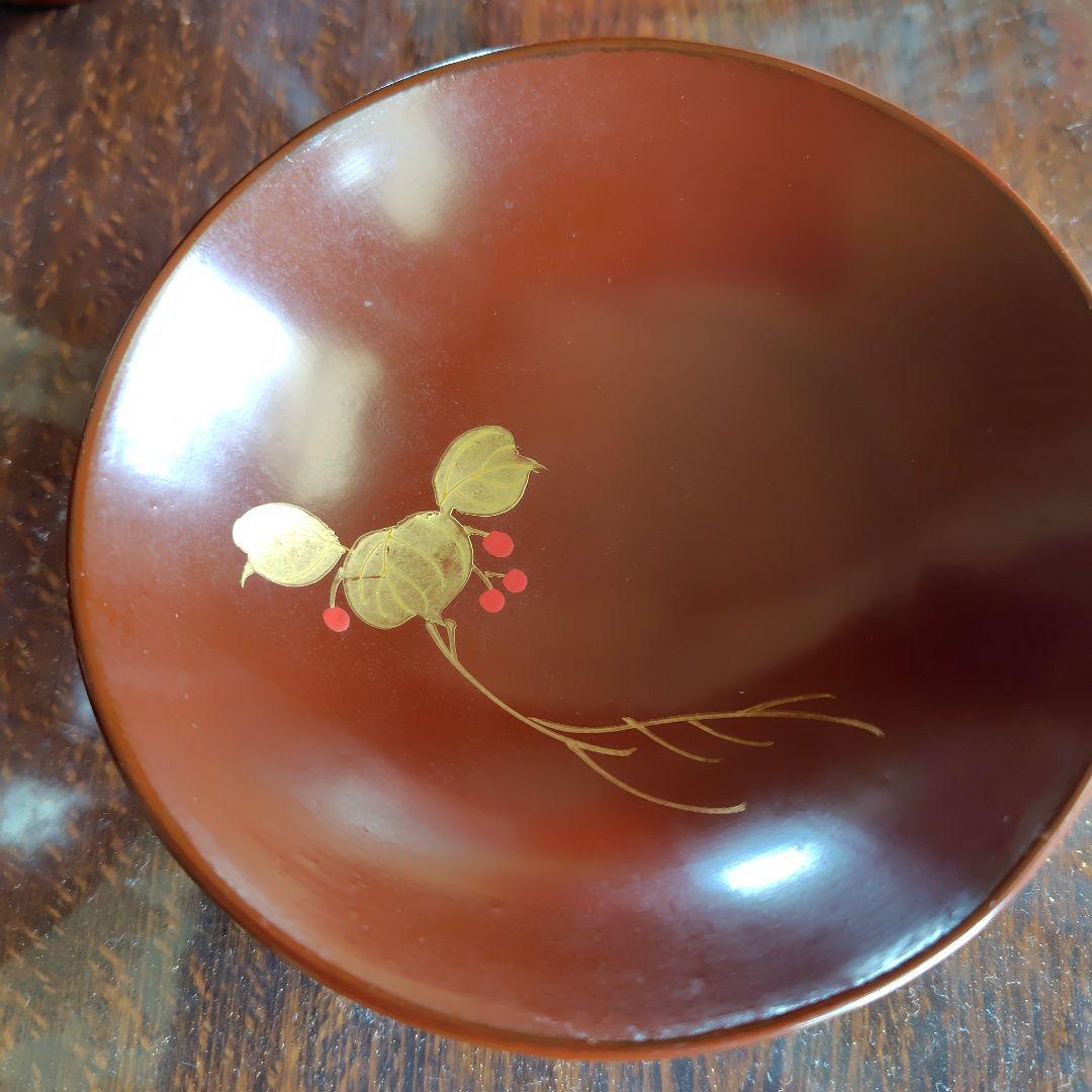 明治レトロ★海老柄御椀2個&昭和レトロ★海老柄 漆器重箱