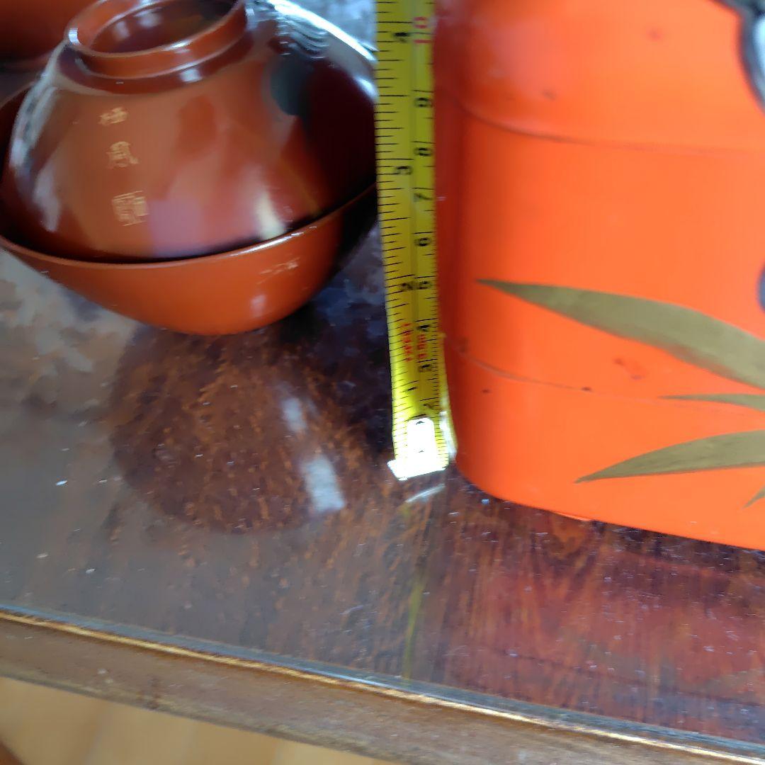 明治レトロ★海老柄御椀2個&昭和レトロ★海老柄 漆器重箱