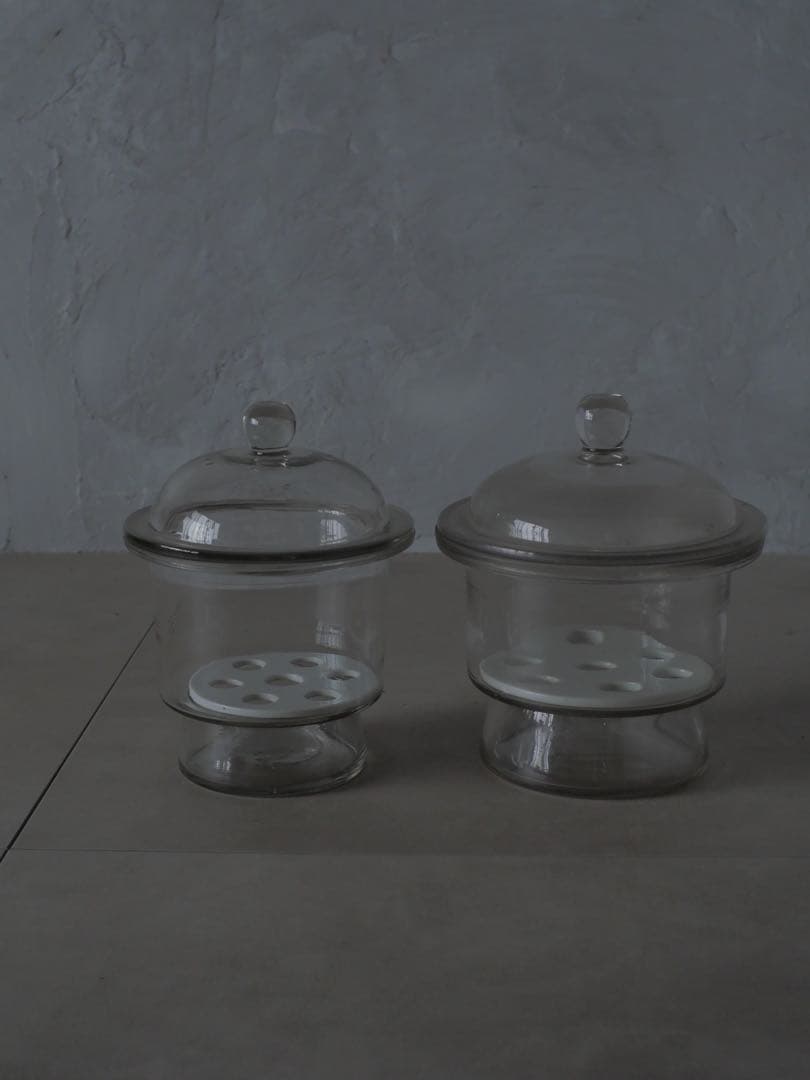 デシケーター　乾燥瓶　実験器具　ガラス瓶　古道具　アンティーク　昭和レトロ　未