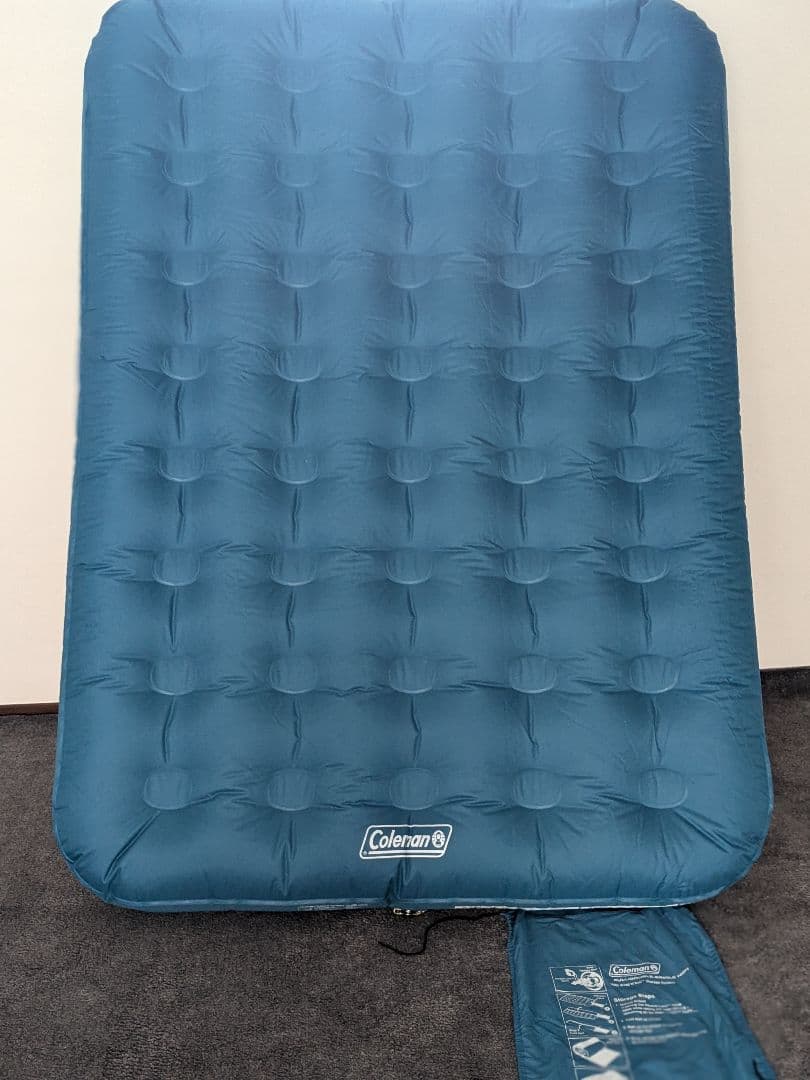 《値下げ中》エアーベッド Coleman コールマン ダブル　キャップ　車中泊