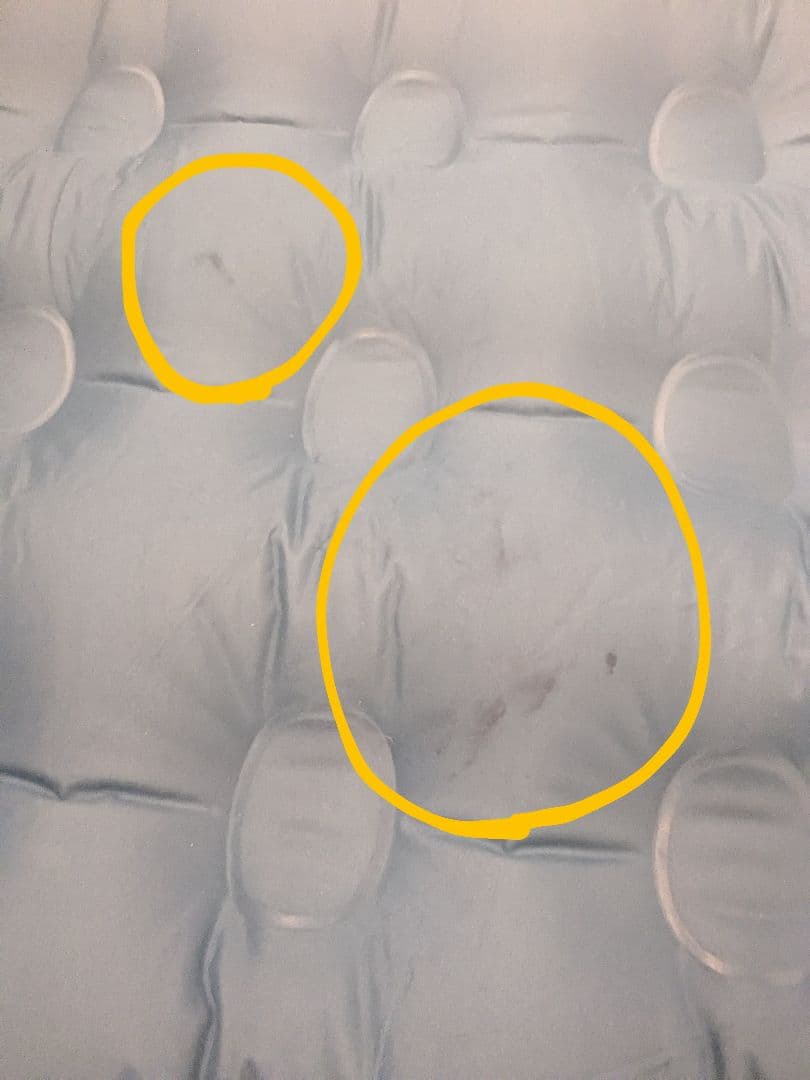 《値下げ中》エアーベッド Coleman コールマン ダブル　キャップ　車中泊