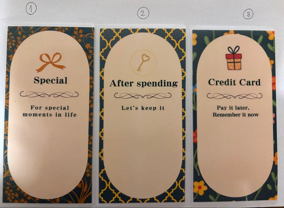 韓国　saving 選べるリフィル｜封筒貯金・家計管理