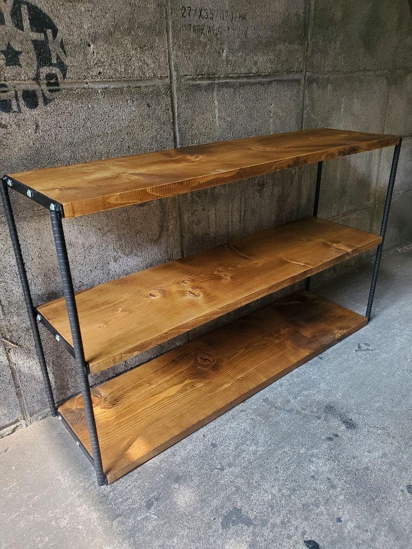 シューズラック　男前インテリア　ハンドメイド　植物　棚　6022