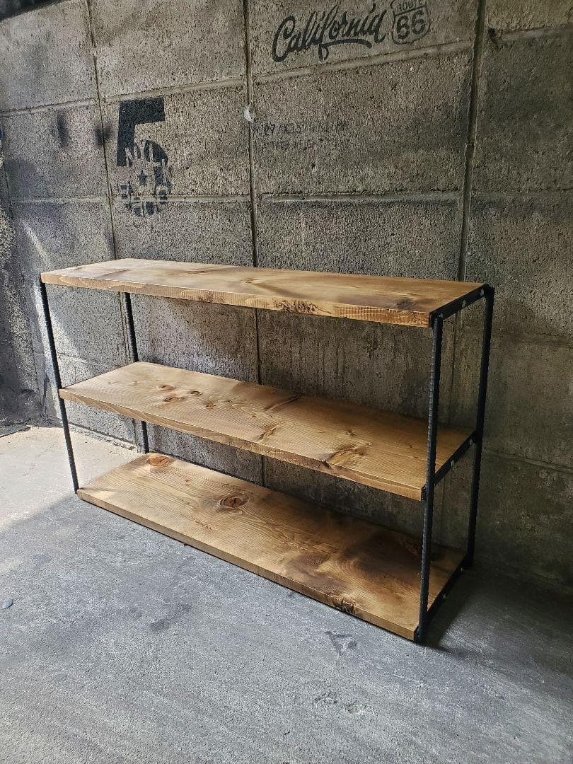 シューズラック　男前インテリア　ハンドメイド　植物　棚　6022