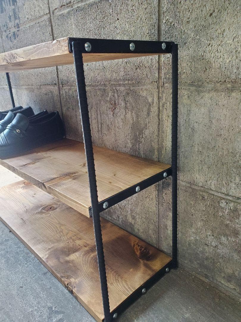 シューズラック　男前インテリア　ハンドメイド　植物　棚　6022