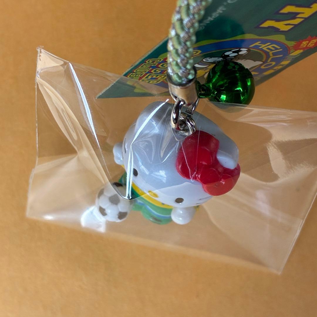 ☆激レア☆体育会系 サッカー部 ストラップ 根付☆ハローキティ 2001年