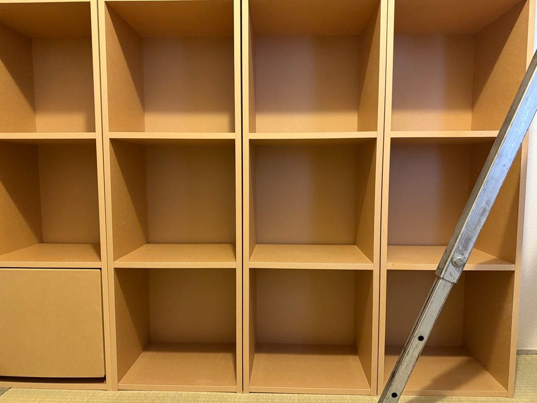 現地引取限定☆無印良品☆パルプボードボックス・タテヨコＡ４サイズ・５段・ベージュ