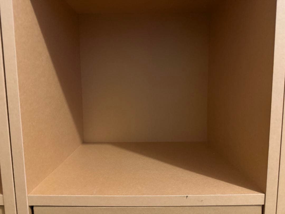 現地引取限定☆無印良品☆パルプボードボックス・タテヨコＡ４サイズ・５段・ベージュ