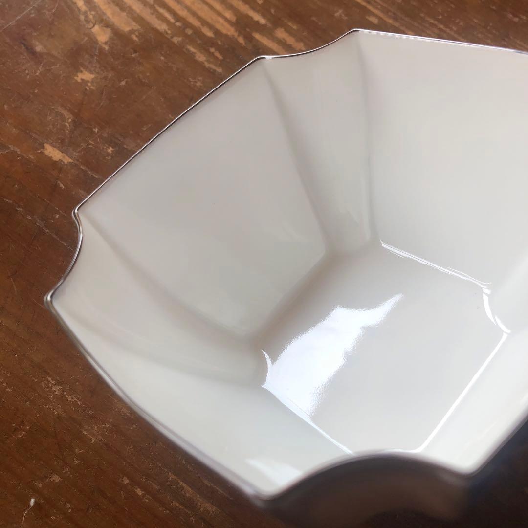 深川製磁 小鉢 小丼 隅切角 染錦 小付 瑠璃色 染錦 角小鉢 金彩 銀彩 深川