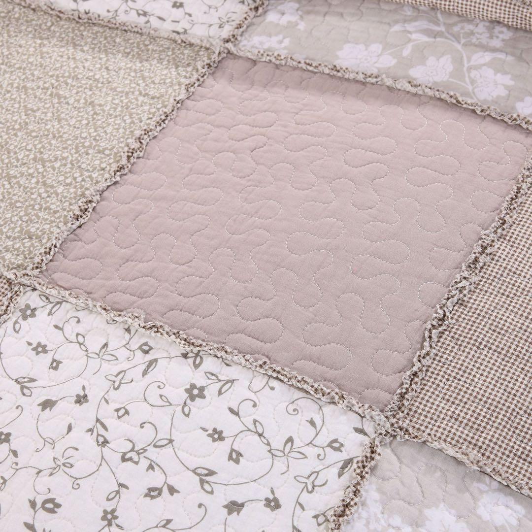 キルトベッドカバー3点セット綿マルチカバー キルティング 2745
