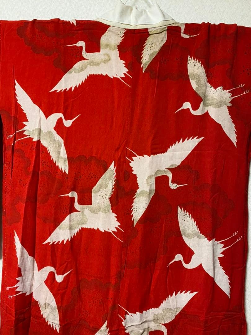 No.75正絹大正アンティーク子供着物長襦袢着丈120センチ裄丈59.5センチ