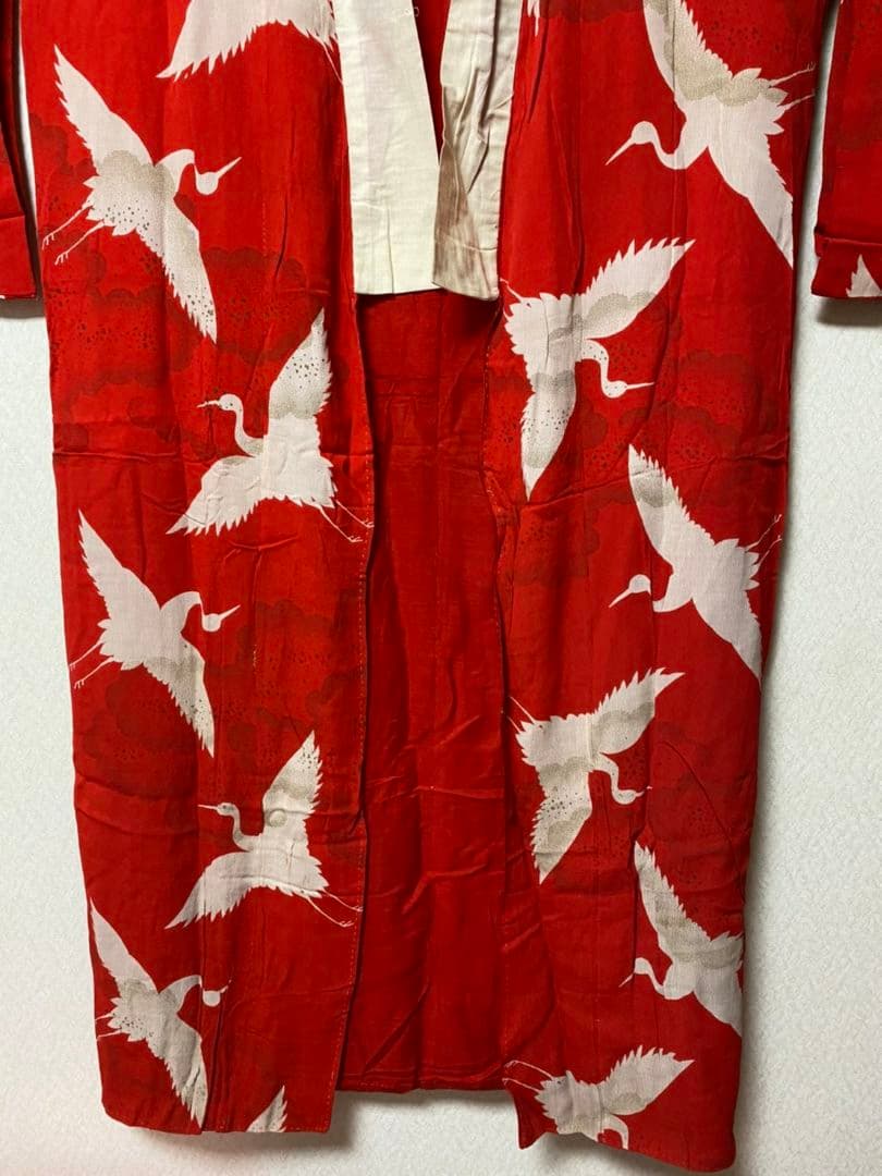 No.75正絹大正アンティーク子供着物長襦袢着丈120センチ裄丈59.5センチ