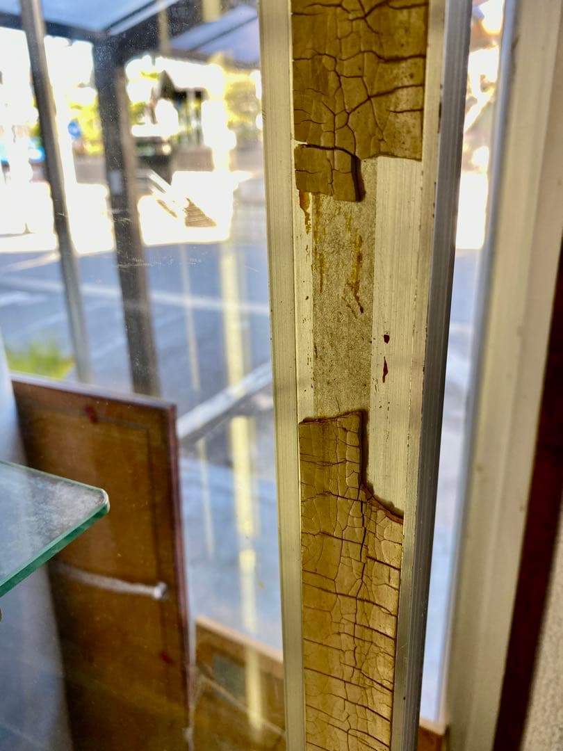 【昭和レトロ】照明付き　ガラスショーケース小　コレクションケース