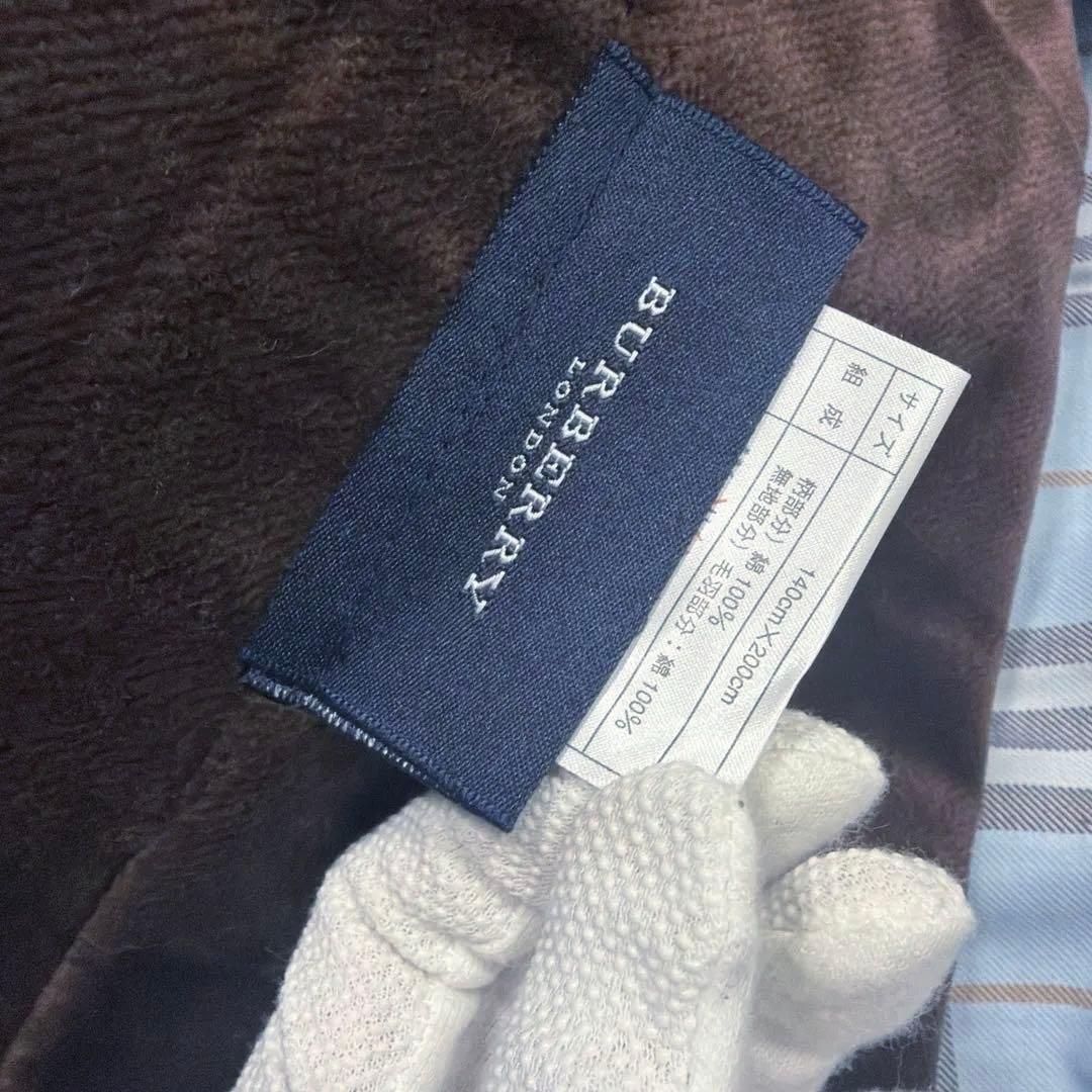 新品未使用タグ付き BURBERRY バーバリー コットン 綿毛布