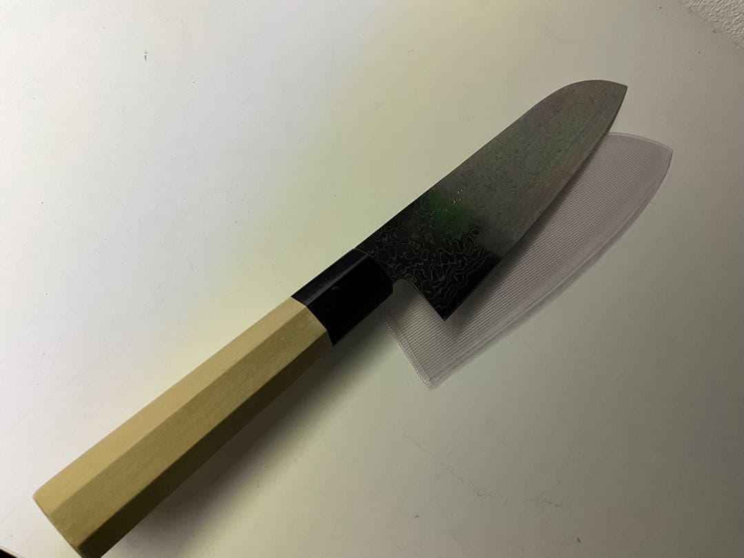 みすゞ　和三徳　AUS鋼　水牛　八角　180mm 包丁