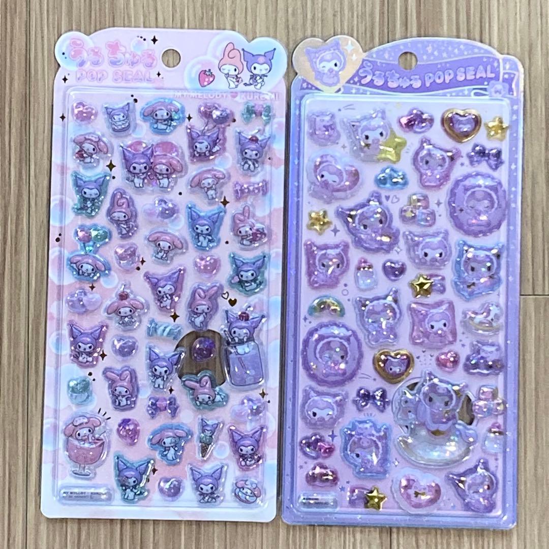 rika様購入予定品】うるちゅるポップシール ポチャッコ 日焼けキティ 2