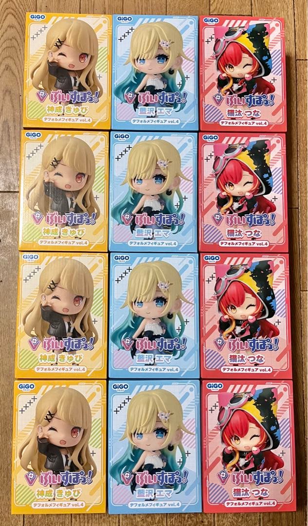 ③ぶいすぽっ！ GiGO デフォルメフィギュア 猫汰つな 藍沢エマ 神成きゅぴ