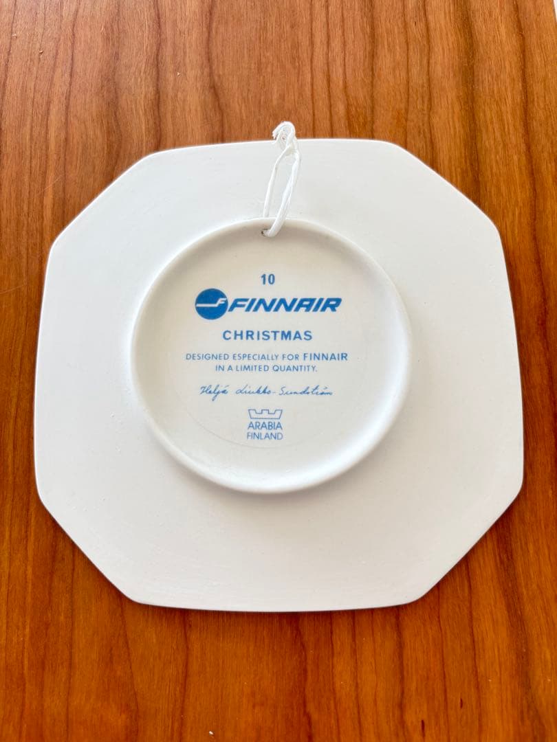ARABIA×FINNAIR ヘルヤ・リウッコ・スンドストロム クリスマス陶板