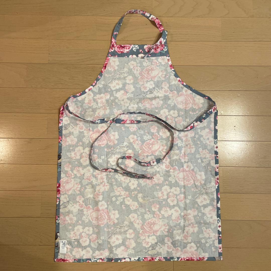 Cath Kidston キャスキッドソン エプロン 鳥.花柄グレーベース - メルカリ
