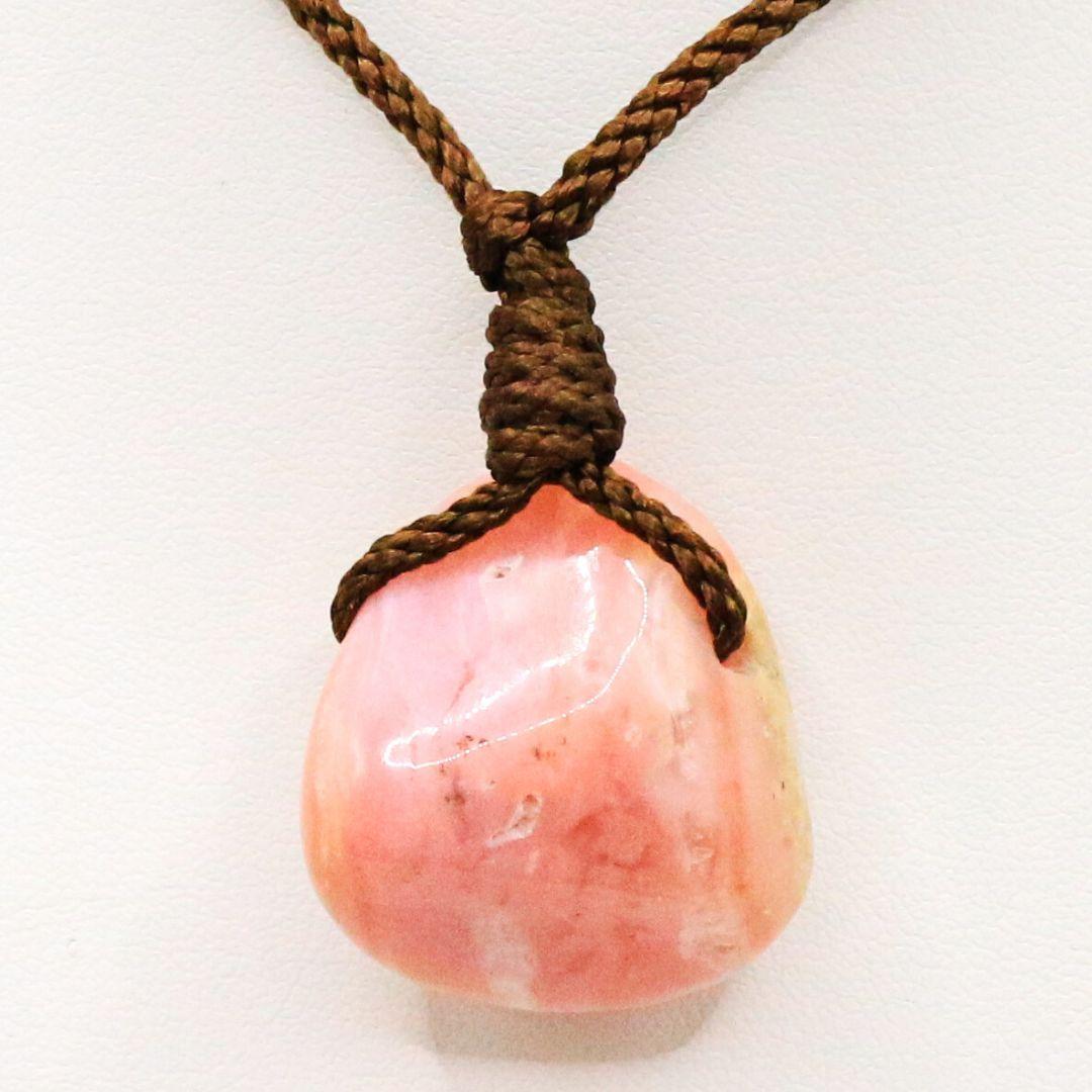 ピンクオパール 穴あき タンブル ana_tumble209