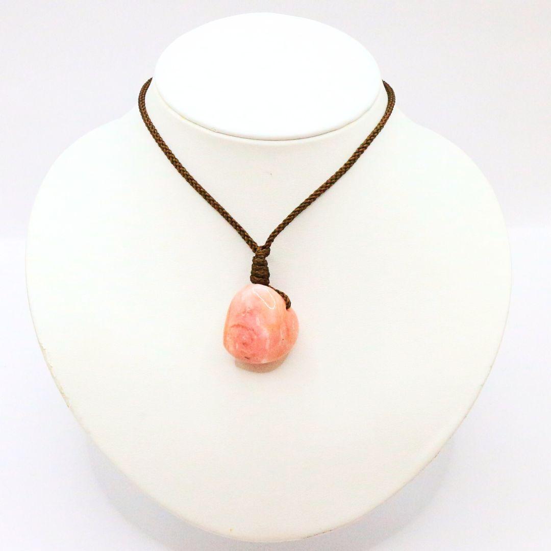 ピンクオパール 穴あき タンブル ana_tumble209