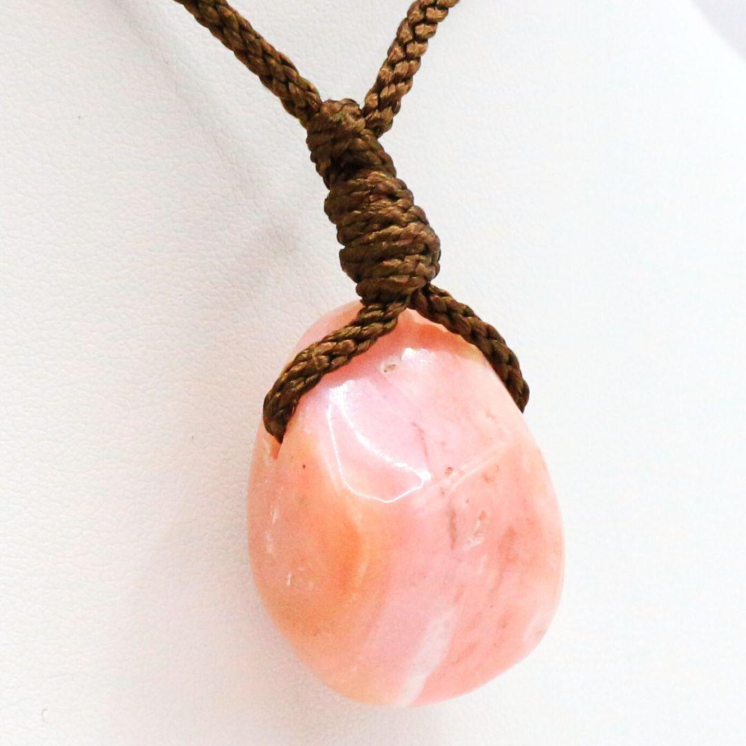 ピンクオパール 穴あき タンブル ana_tumble209