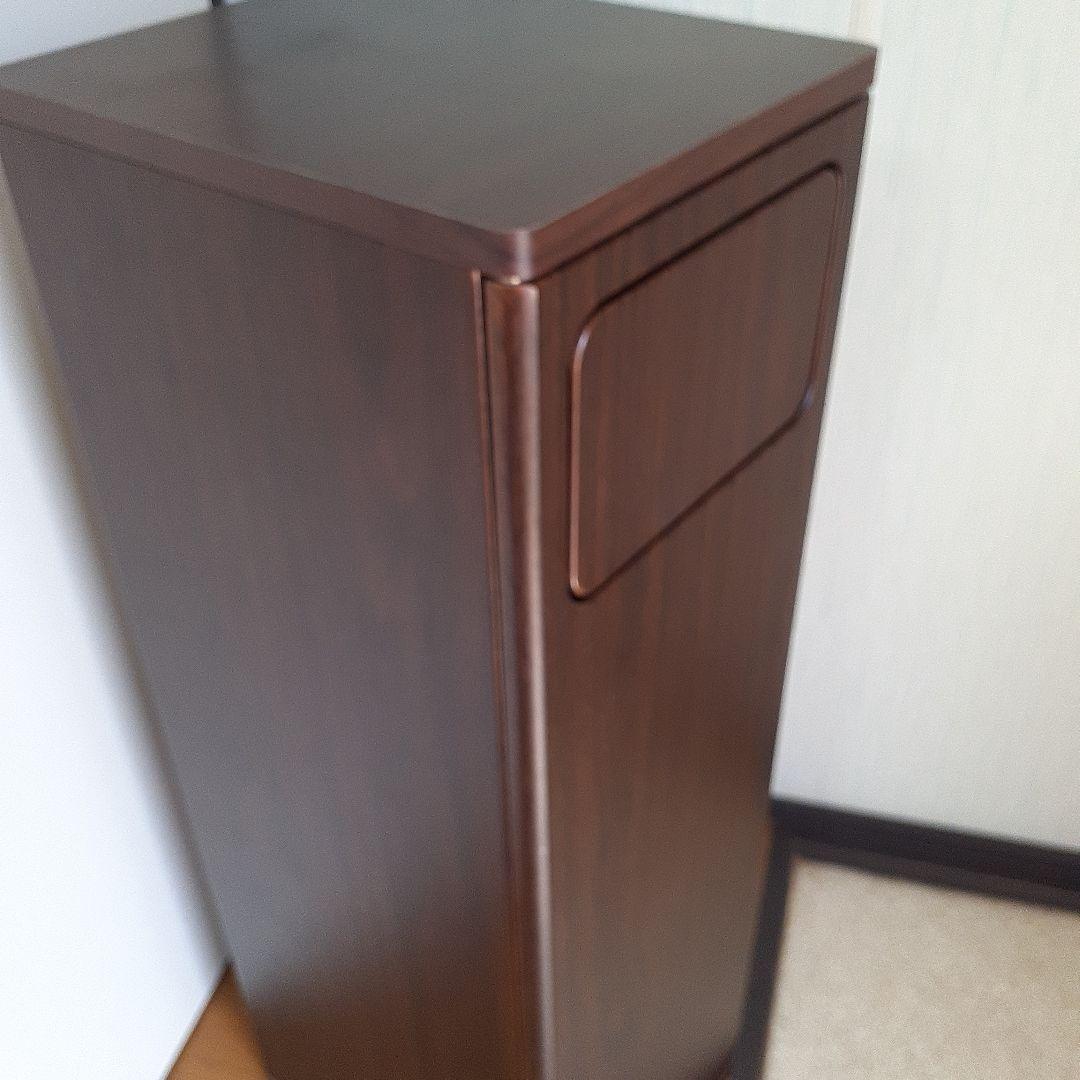 スタンド ダストボックス ブラウン ゴミ箱 スイング式 木目調 45L新品同様