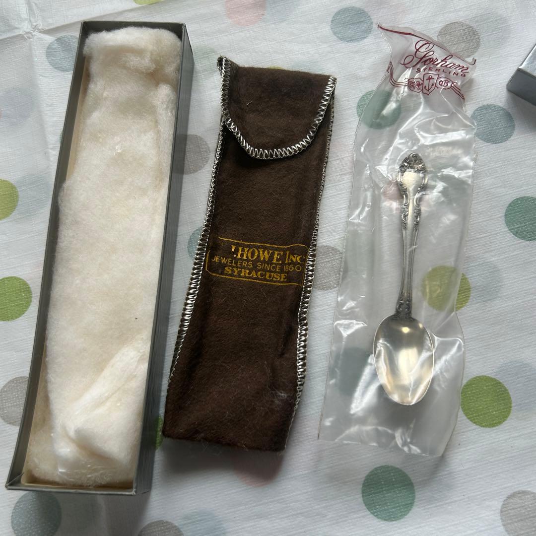 ヴィンテージ　ゴーハム社STERLINGシルバーティースプーン　ゴーハムシルバー