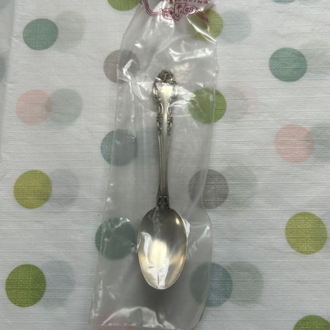 ヴィンテージ　ゴーハム社STERLINGシルバーティースプーン　ゴーハムシルバー