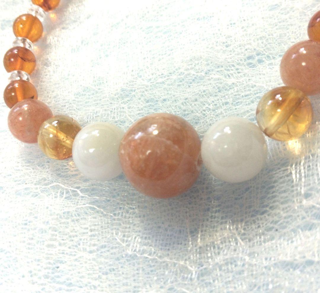 夫婦・家庭円満特集*'▽'*)レア リチオフィライト＆白翡翠＆シトリン ブレス