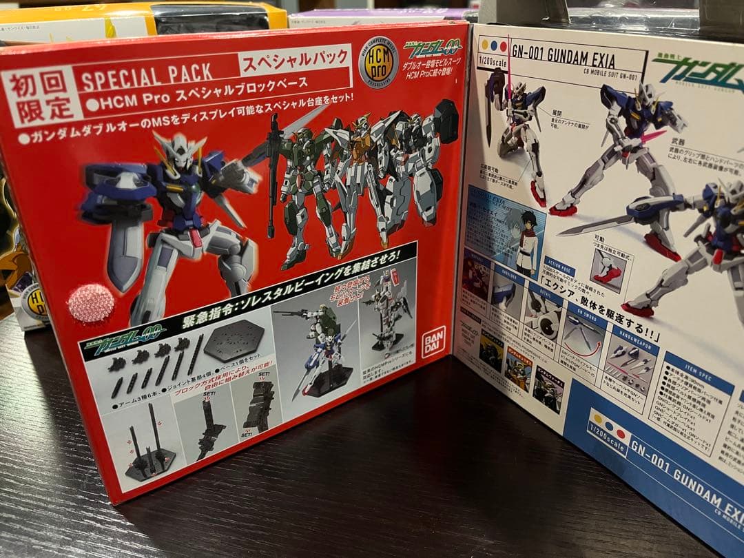 HCMPro ガンダムダブルオー4体セット　初回限定スペシャルパック付属
