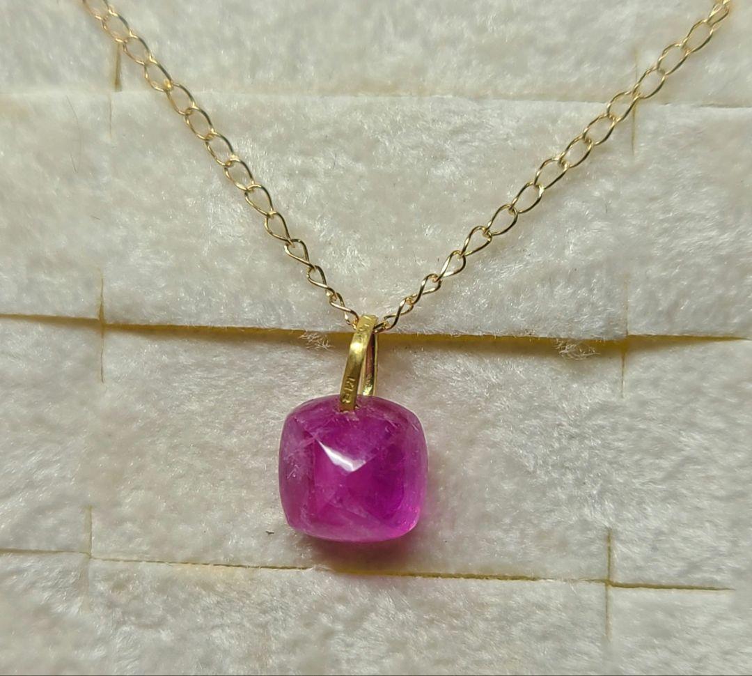 鮮やかなフューシャピンク!!★アヤナスピネル18金ペンダントトップ★
