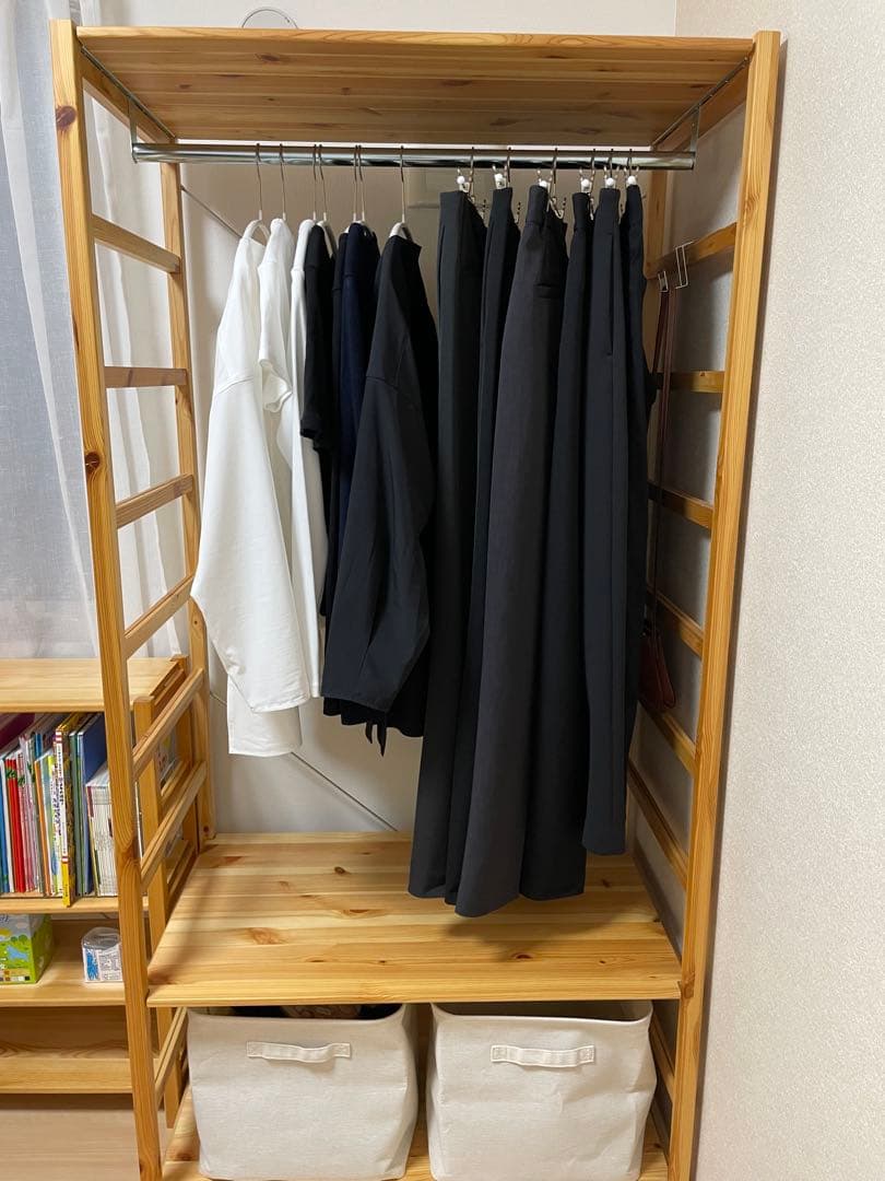 無印良品 パイン材ユニットシェルフワードローブ【送料込】