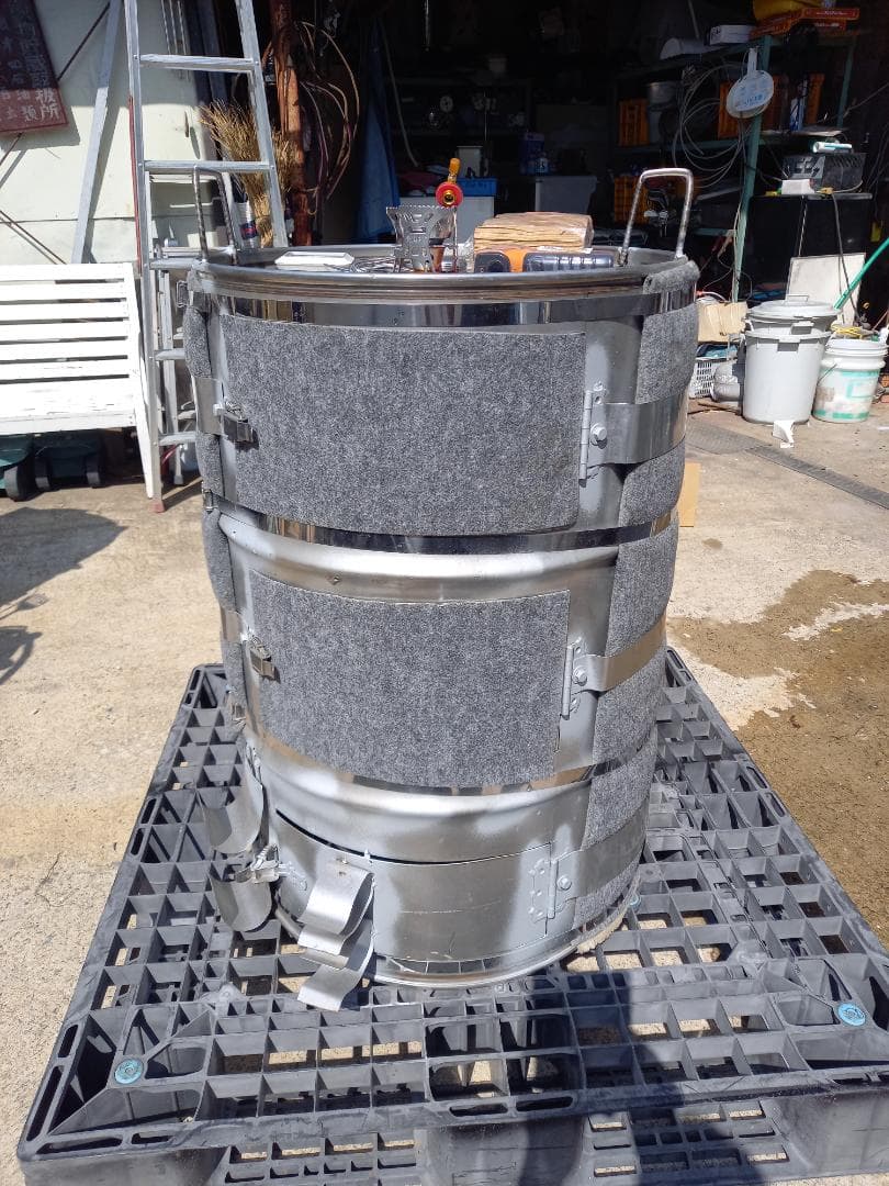 ステンレス製　焼き芋器