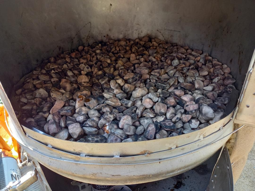 ステンレス製　焼き芋器