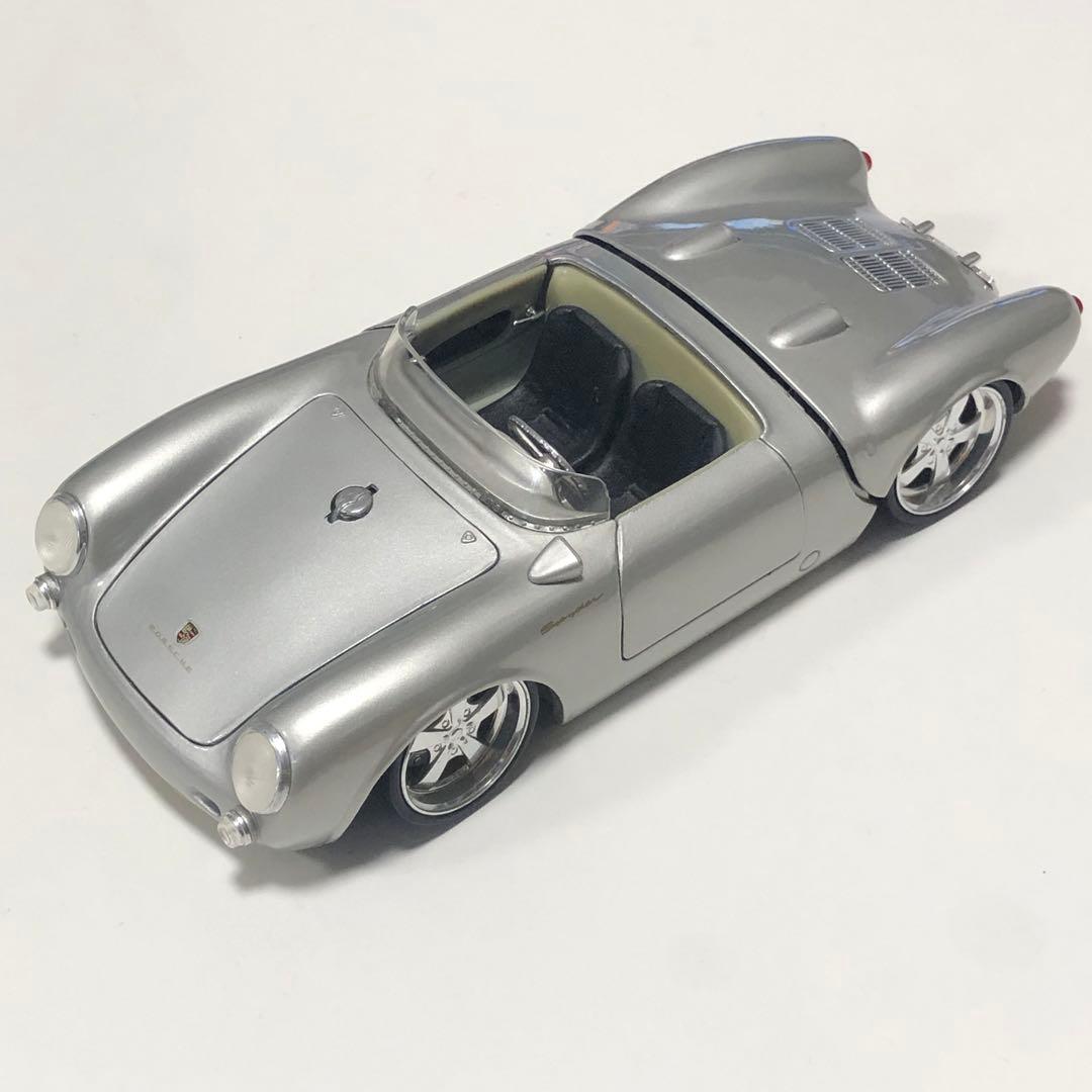 マイスト 1/18 ポルシェ550スパイダー 1954年 シルバー ミニカー