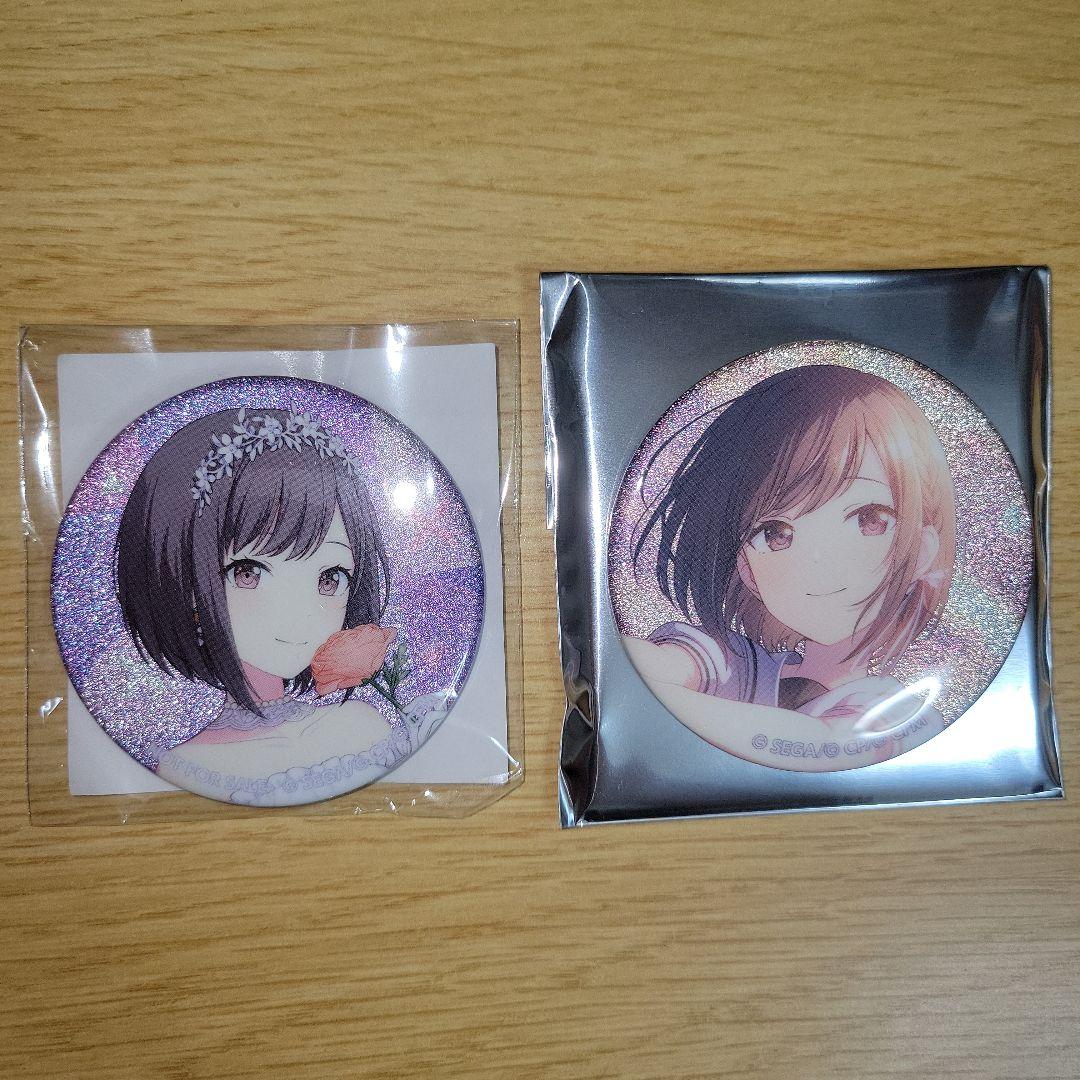 プロセカ 東雲絵名 グリッター缶バッジ 38B/44B BOX 特典 計2点 - メルカリ