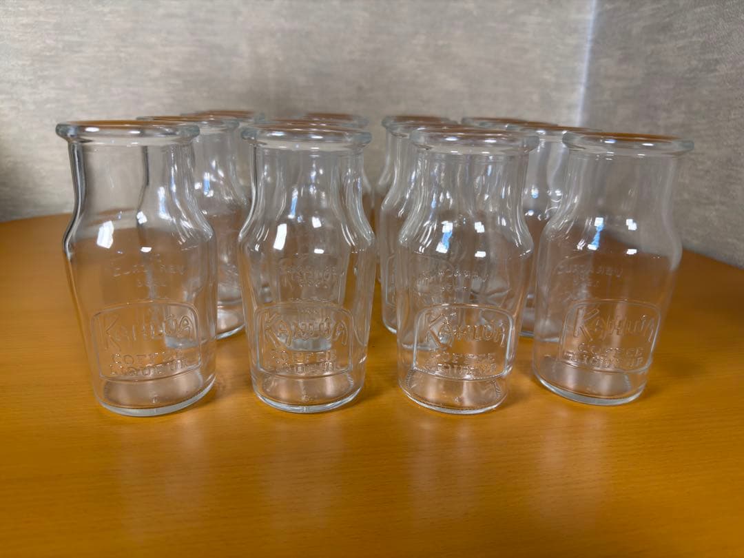 KAHLUA カルーア コーヒー リキュール グラス ミルク瓶 ガラス瓶 18本