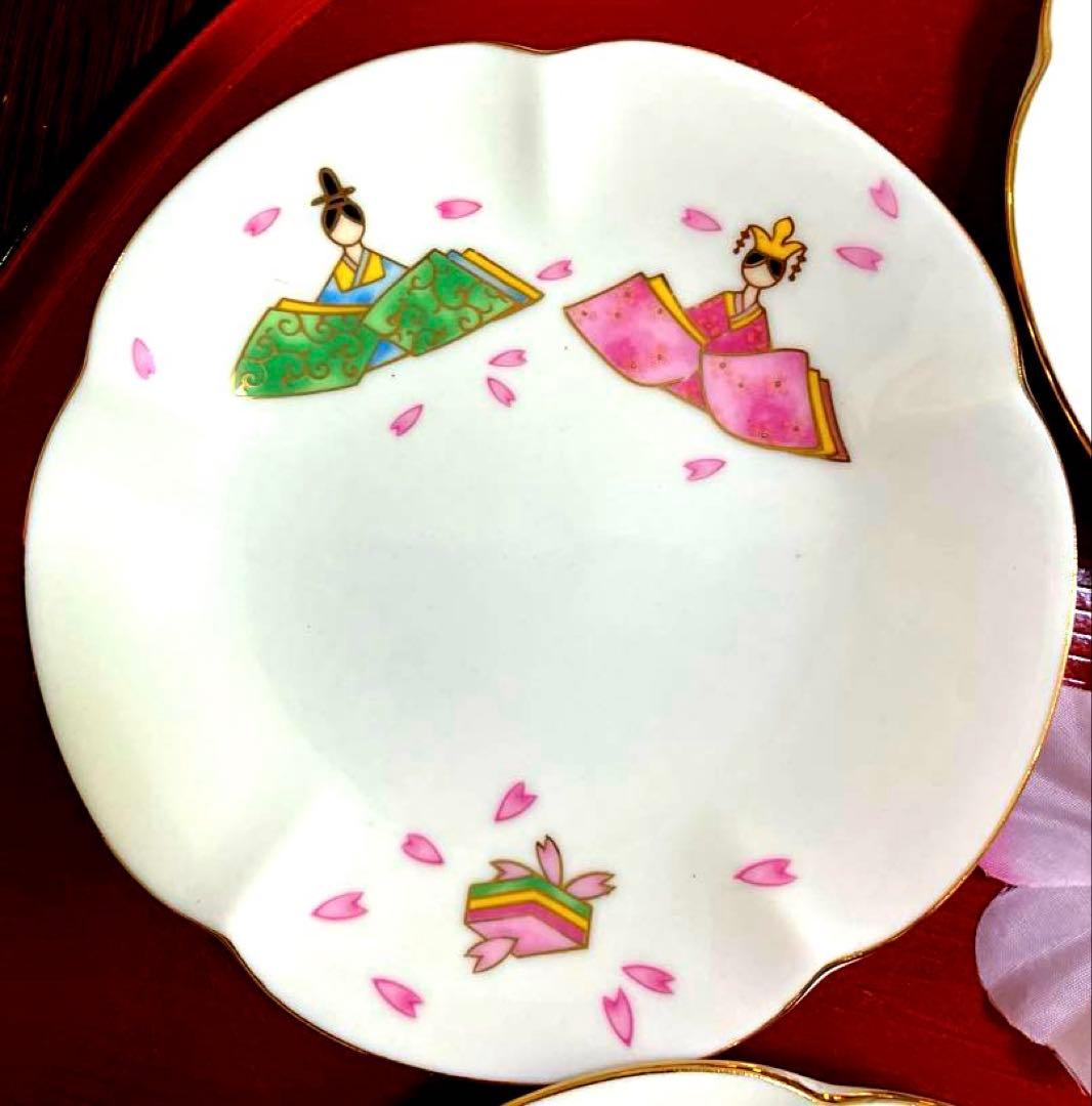 ひな祭り お雛様食器セット 有田焼 中皿 瀬戸焼 小皿 はまぐり型 お椀